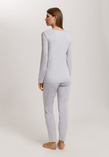 Mira L/Slv Pajama | Cloud Melange 79632-2991